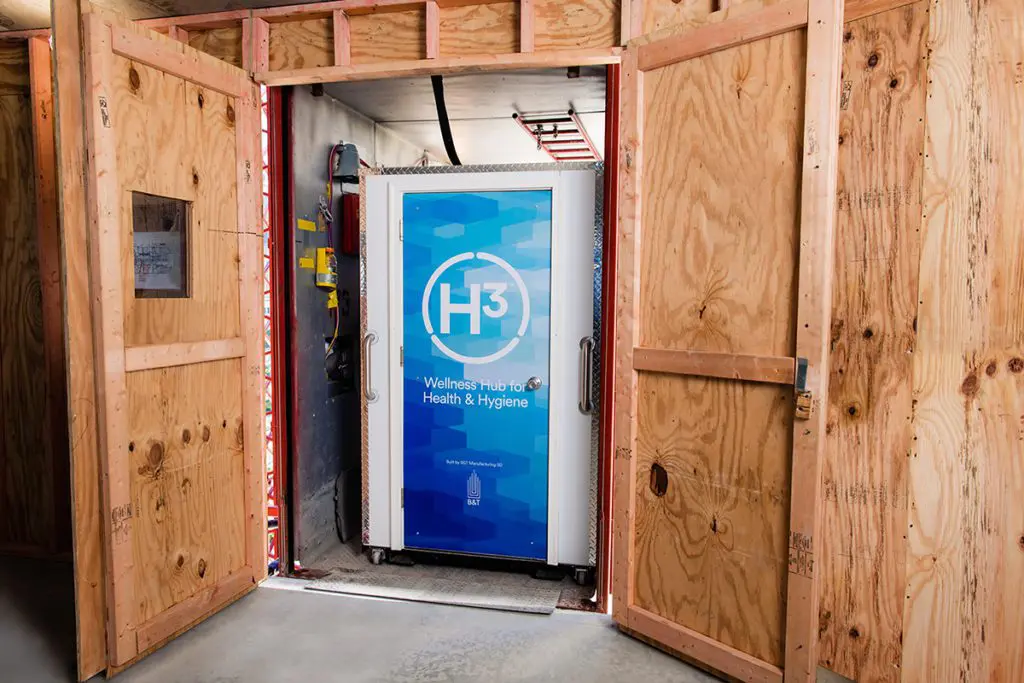 H³ Wellness Hub being delivered