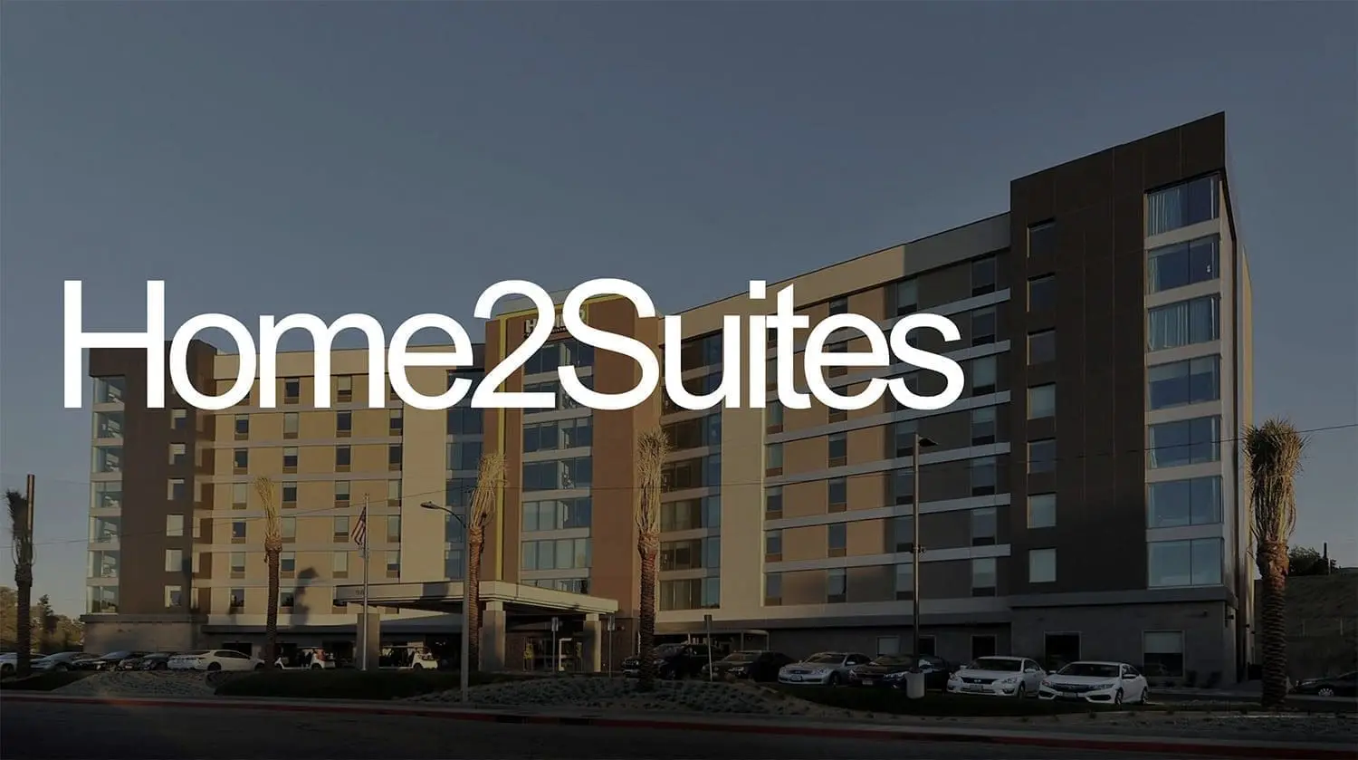 Front view of a hotel building