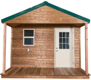 Exterior of ADU or Campground Cabin completed by B & T Manufacturing.