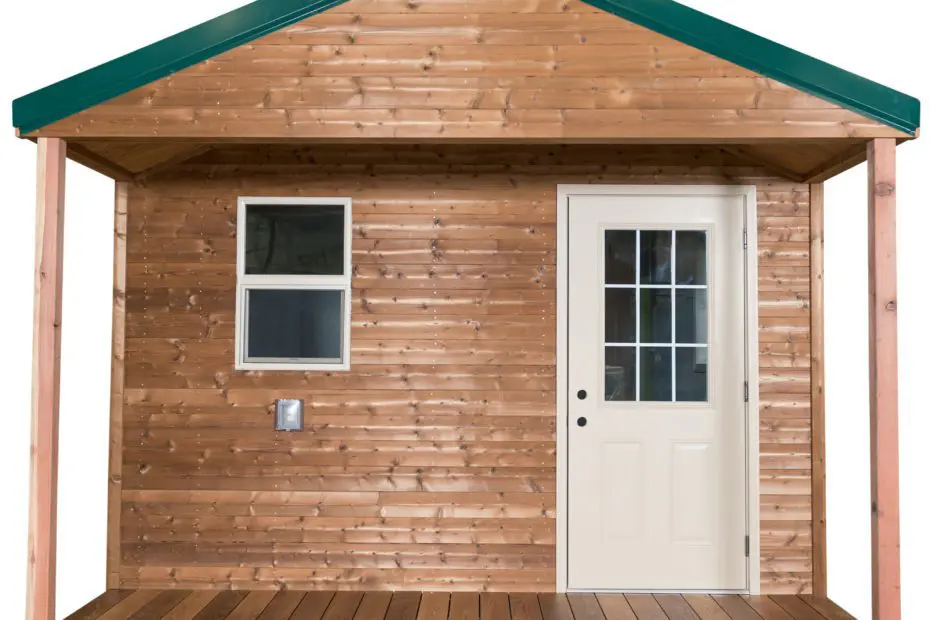 Exterior of ADU or Campground Cabin completed by B & T Manufacturing.