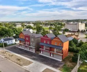 Houses created using B&T's steel frames