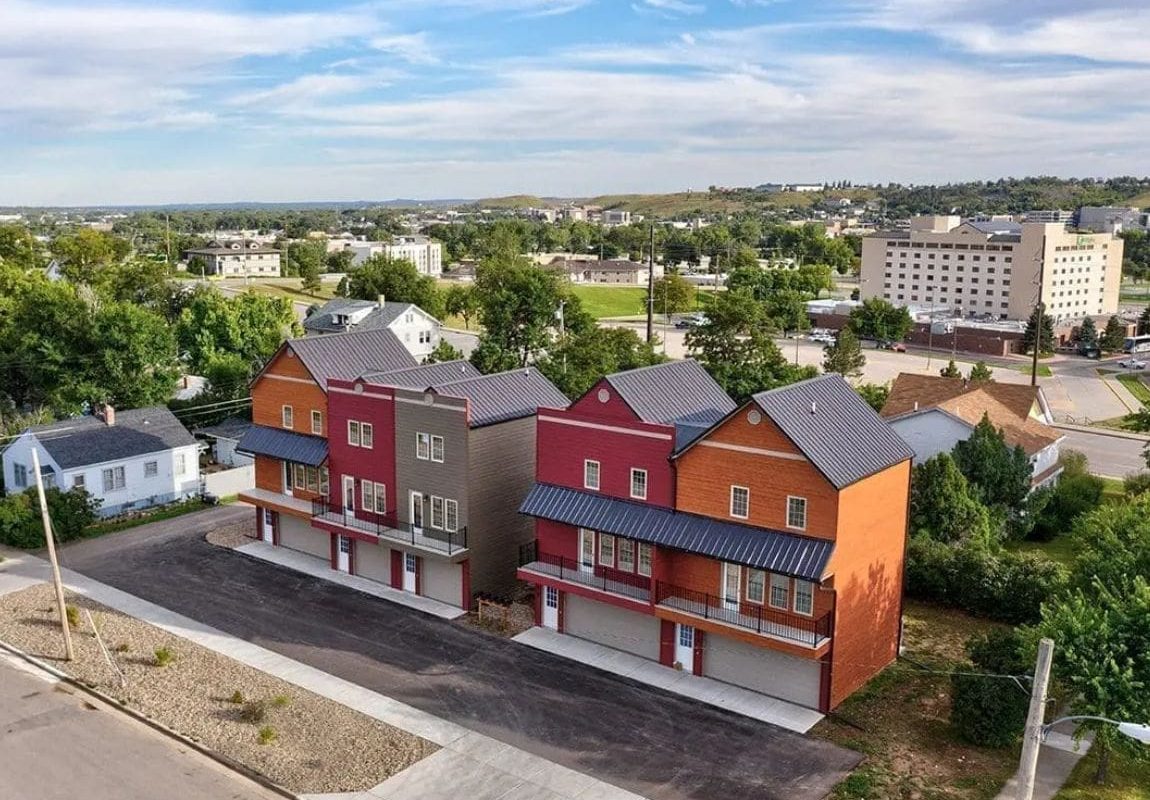 Houses created using B&T's steel frames